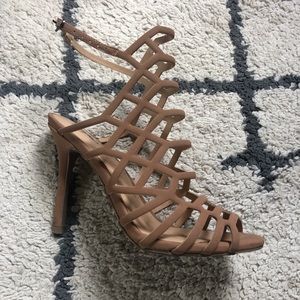 Ankle Strap Nude Heels